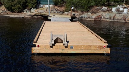 10ft x 30ft Floating Pontoon Dock in Magnetewan River.jpg